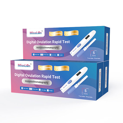 Teste Kit Hcg Pregnancy Symptoms Test do LH de Digitas da ovulação da vara do reagente
